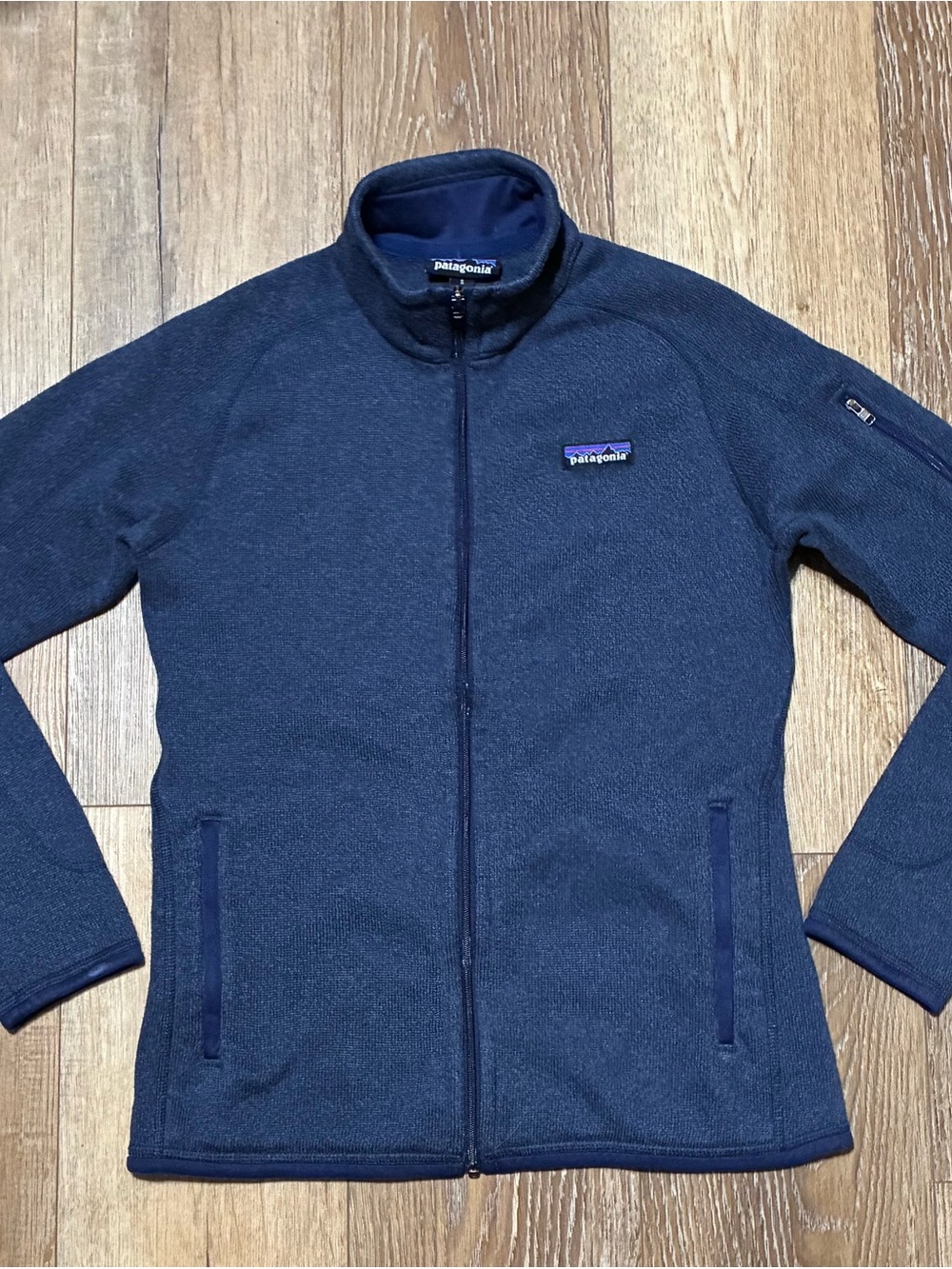 Patagonia Navy Blue Full-Zip Better Sweater Fleece Jacket Womens Small EUC
